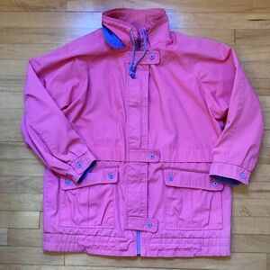 Vintage 80s Jacket Pink with Purple Details sz L